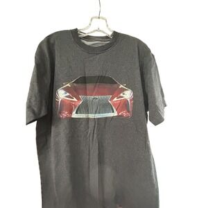 Zorrel Mens Lexus LF-LC Concept Car Graphic T-Shirt Charcoal Grey Large